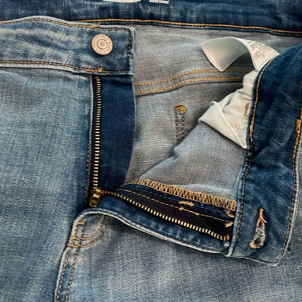 Old Navy Rockstar Skinny Denim Blue Jeans Womens Size 14 Casual - Picture 3 of 12